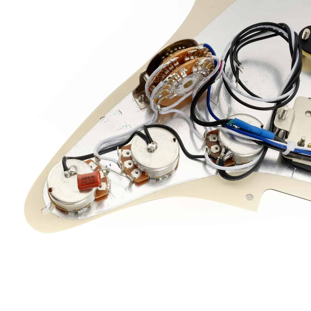 Musiclily Pro-SE ST-HSS-60SE Pickguard -Blanco Perla envejec - Imagen 10