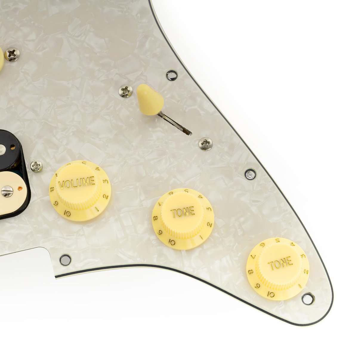 Musiclily Pro-SE ST-HSS-60SE Pickguard -Blanco Perla envejec - Imagen 8