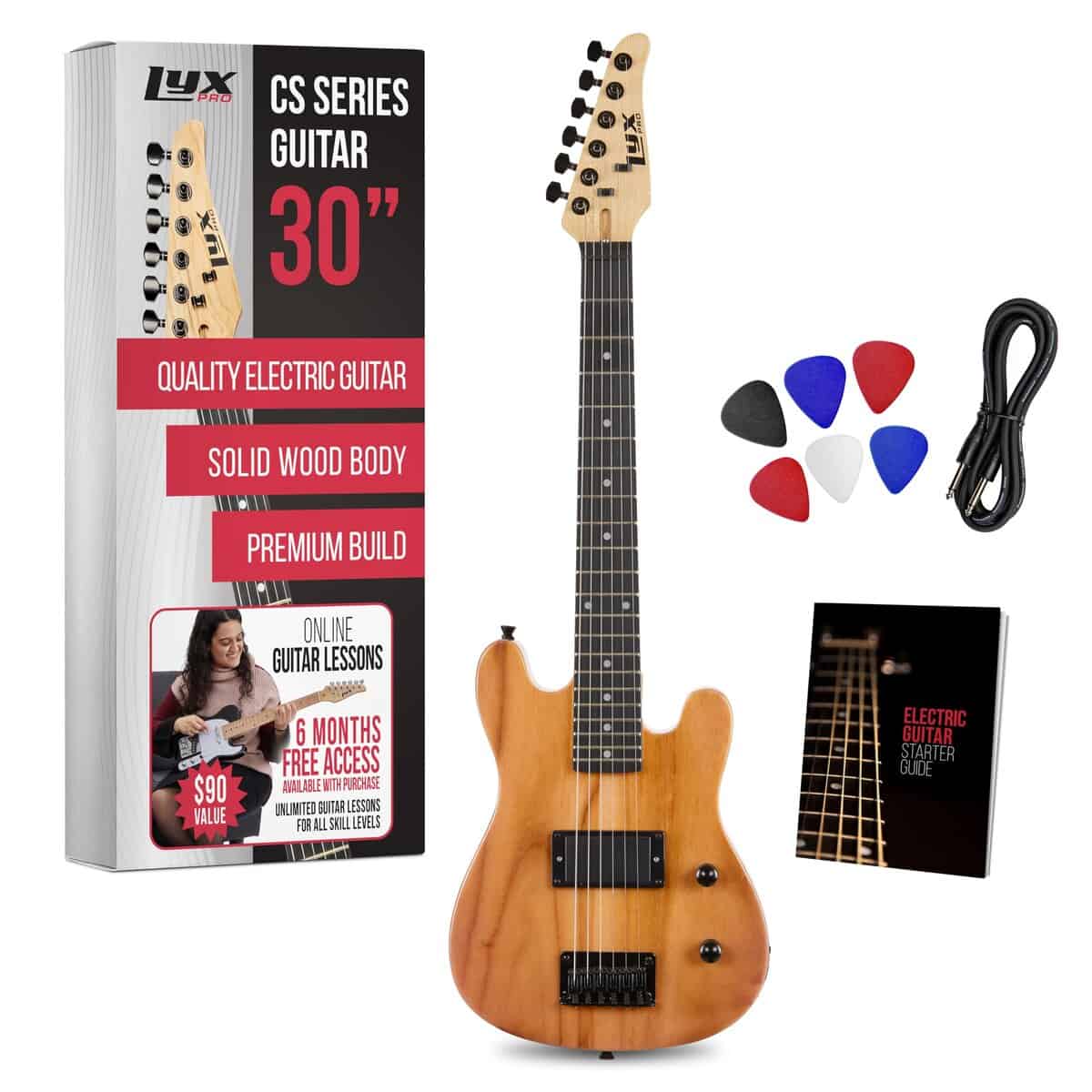LyxPro CS 30 Electric Guitar Kit for Beginner, Intermediate