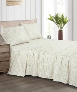 Juego de Sábanas Geométricas Chezmoi Collection -Azul Geomét