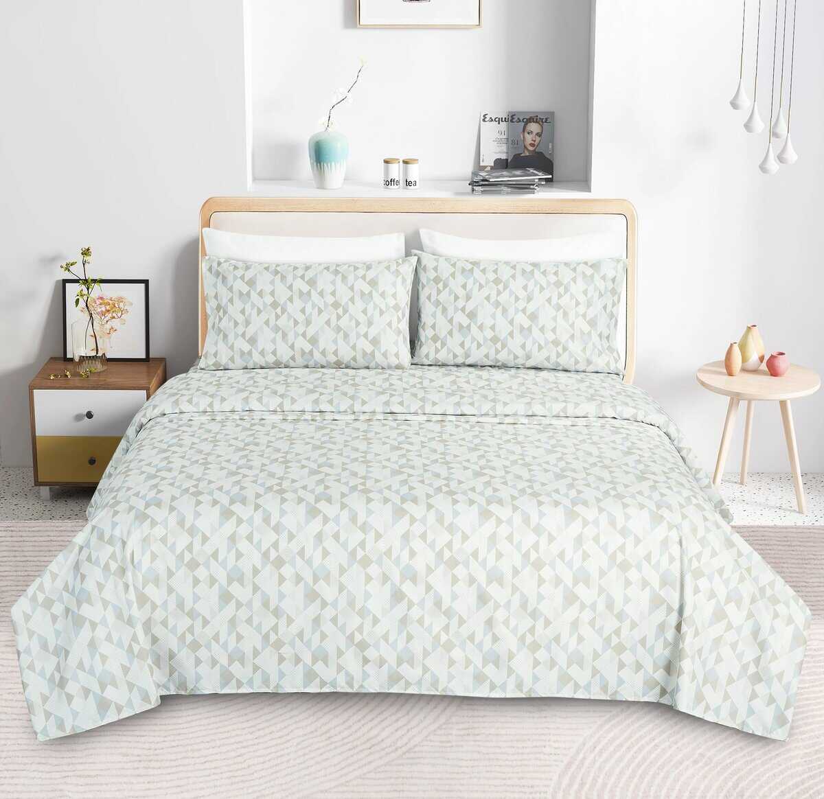 Juego de Sábanas Geométricas Chezmoi Collection -Multicolor - Imagen 3