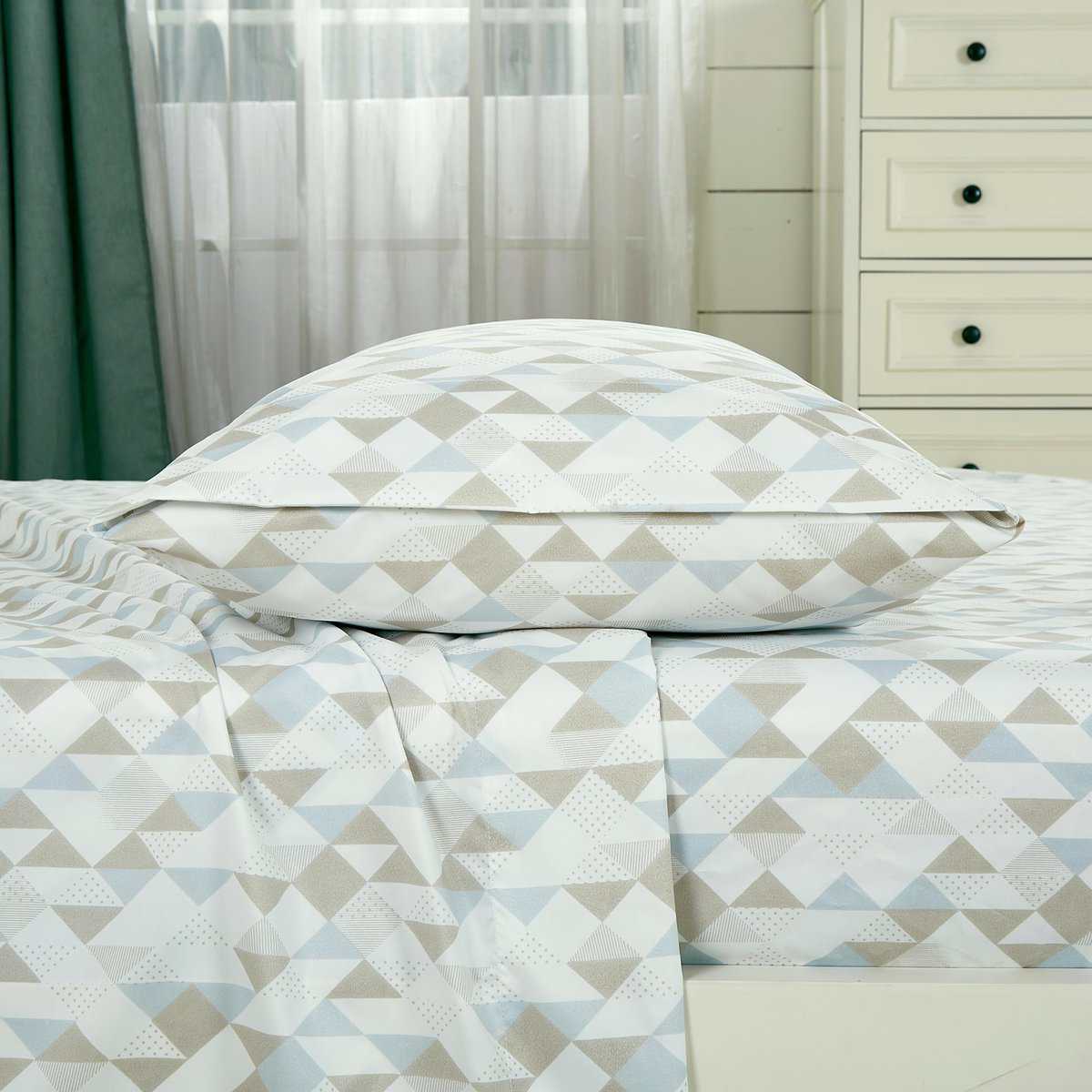 Juego de Sábanas Geométricas Chezmoi Collection -Multicolor - Imagen 5