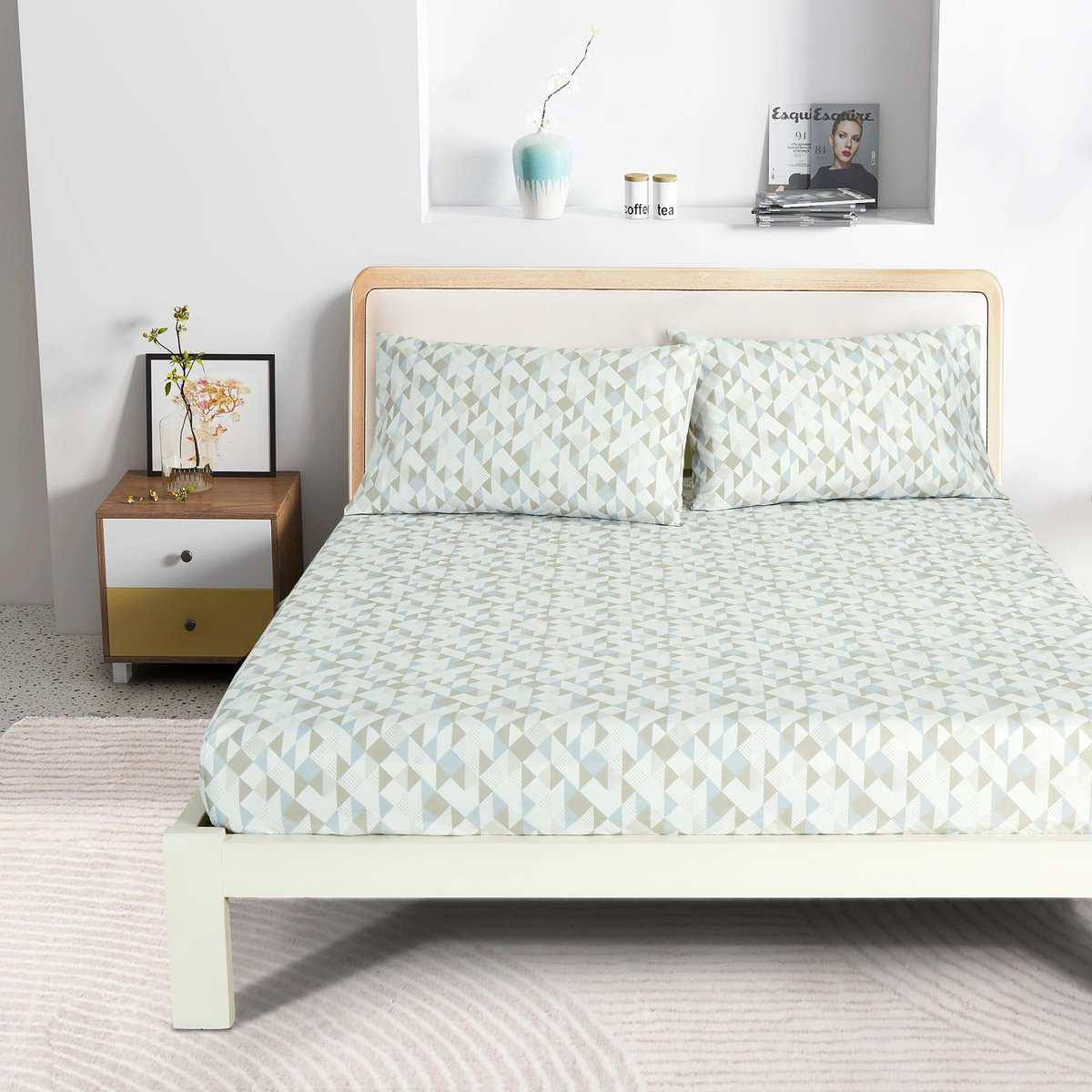 Juego de Sábanas Geométricas Chezmoi Collection -Multicolor - Imagen 4