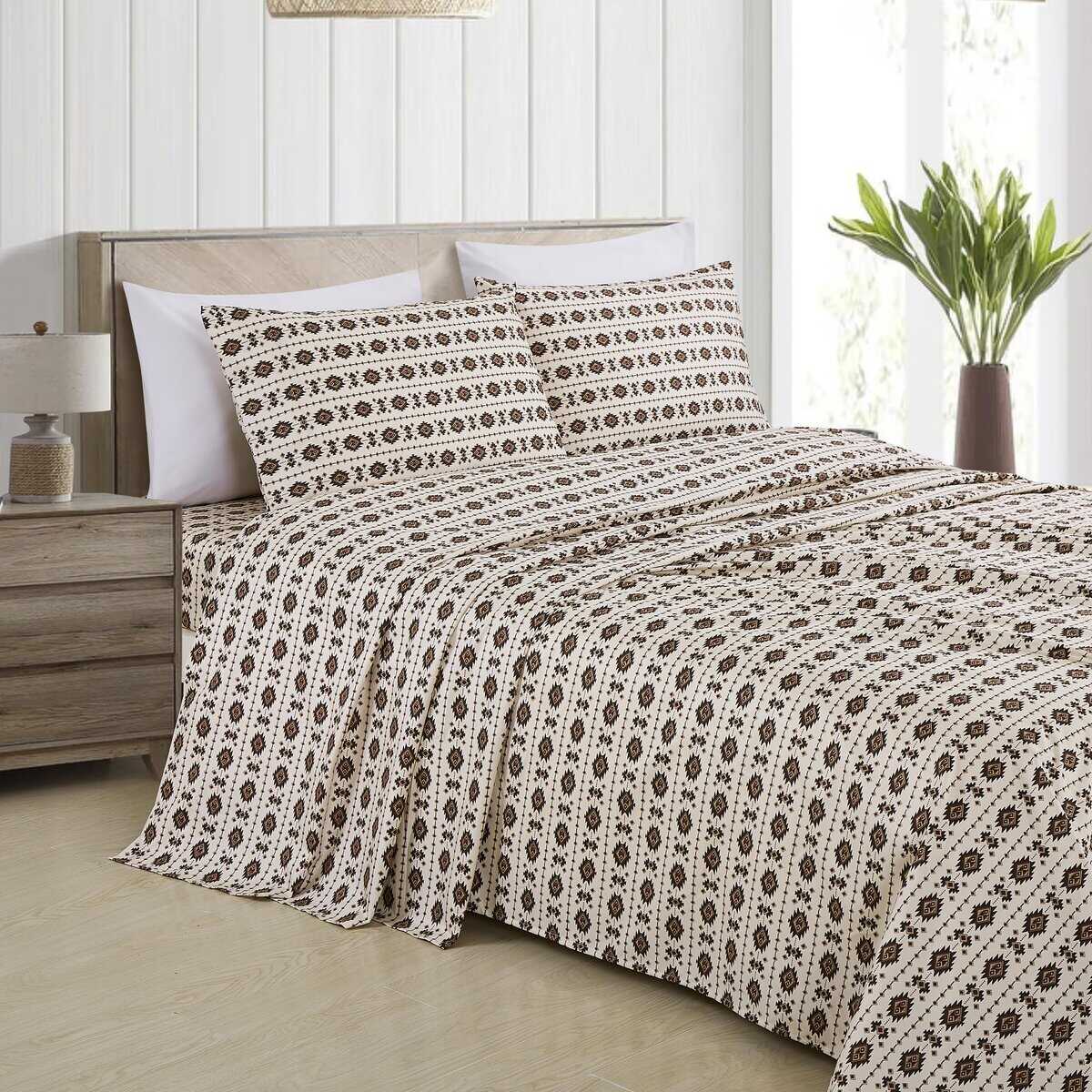 Juego de Sábanas Geométricas de la Colección -Multicolor Mar