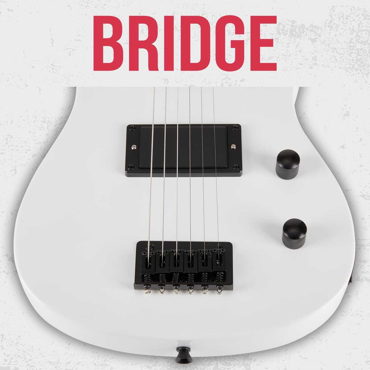 Kit de Guitarra Eléctrica LyxPro CS 30� para -Blanco - Imagen 5