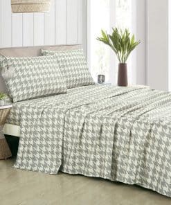 Juego de Sábanas Chezmoi Collection 4 Piezas Estilo Lodge,