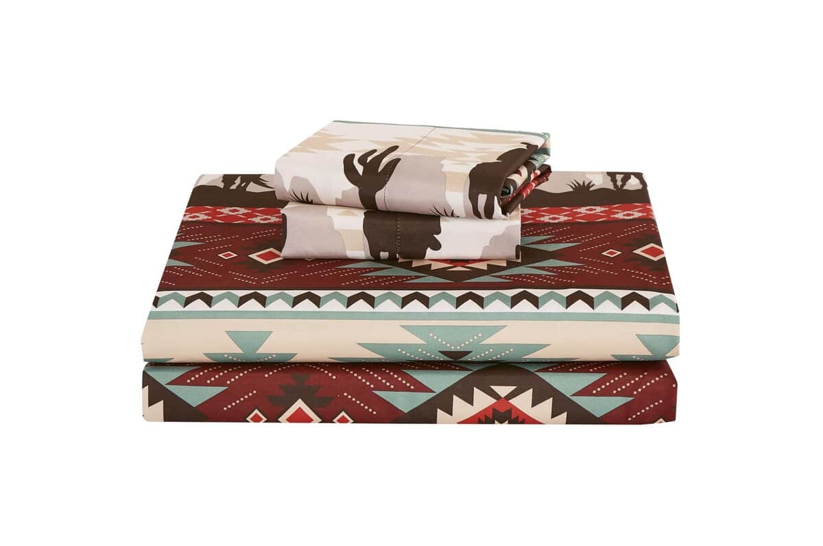 Juego de sábanas Chezmoi Collection 4 piezas estilo vaquero - Imagen 10