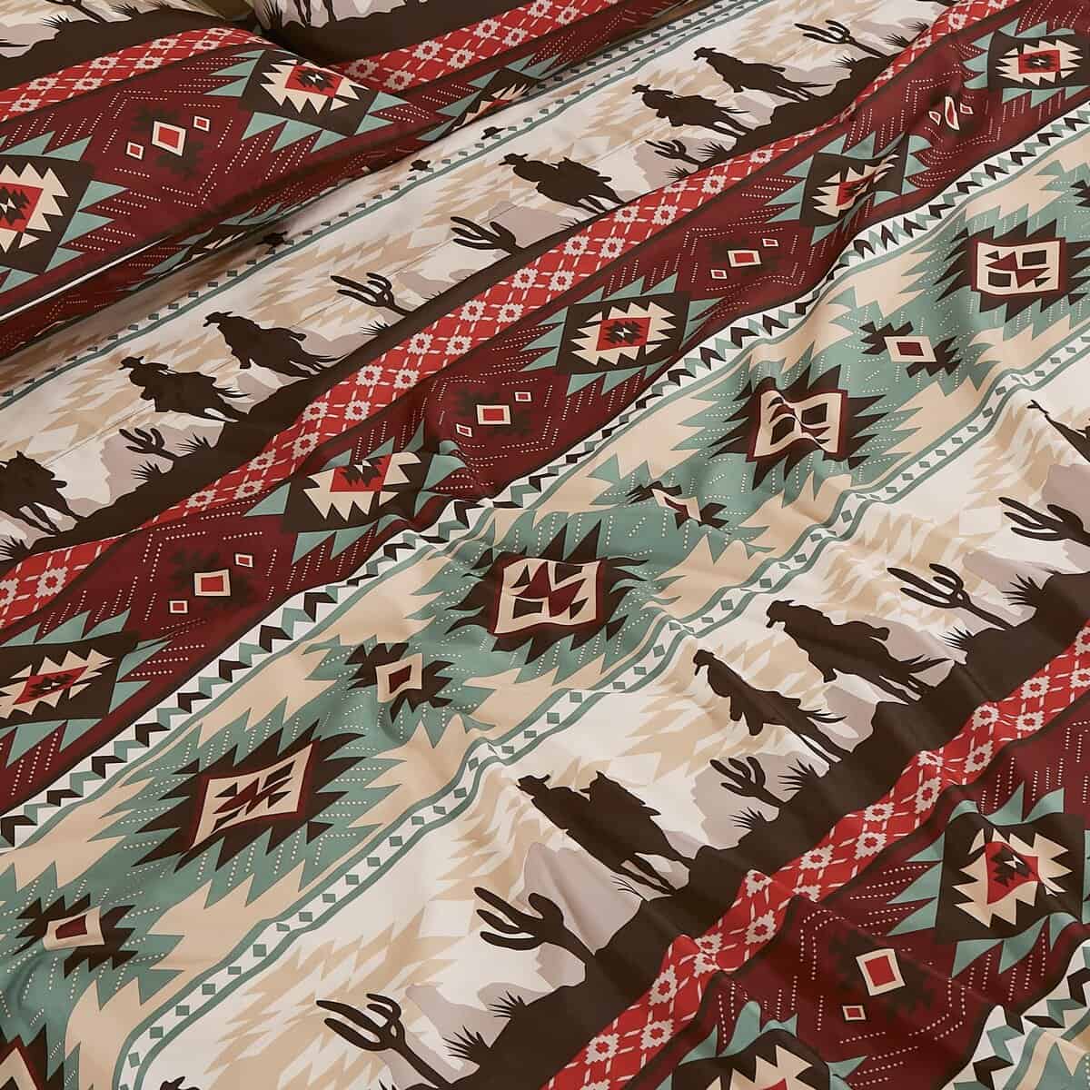 Juego de sábanas Chezmoi Collection 4 piezas estilo vaquero - Imagen 7