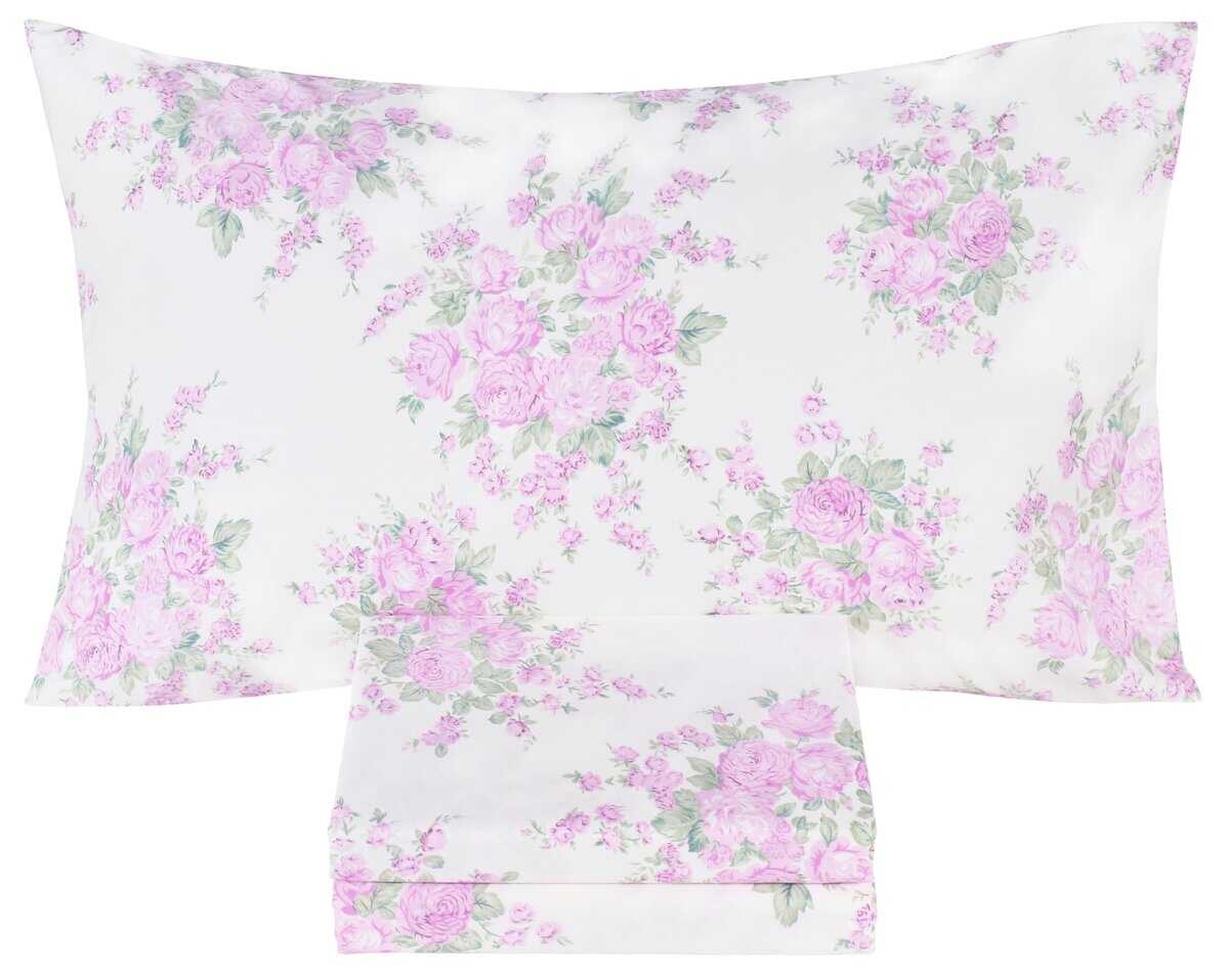 Juego de Sábanas para Cama Individual de -Rosas