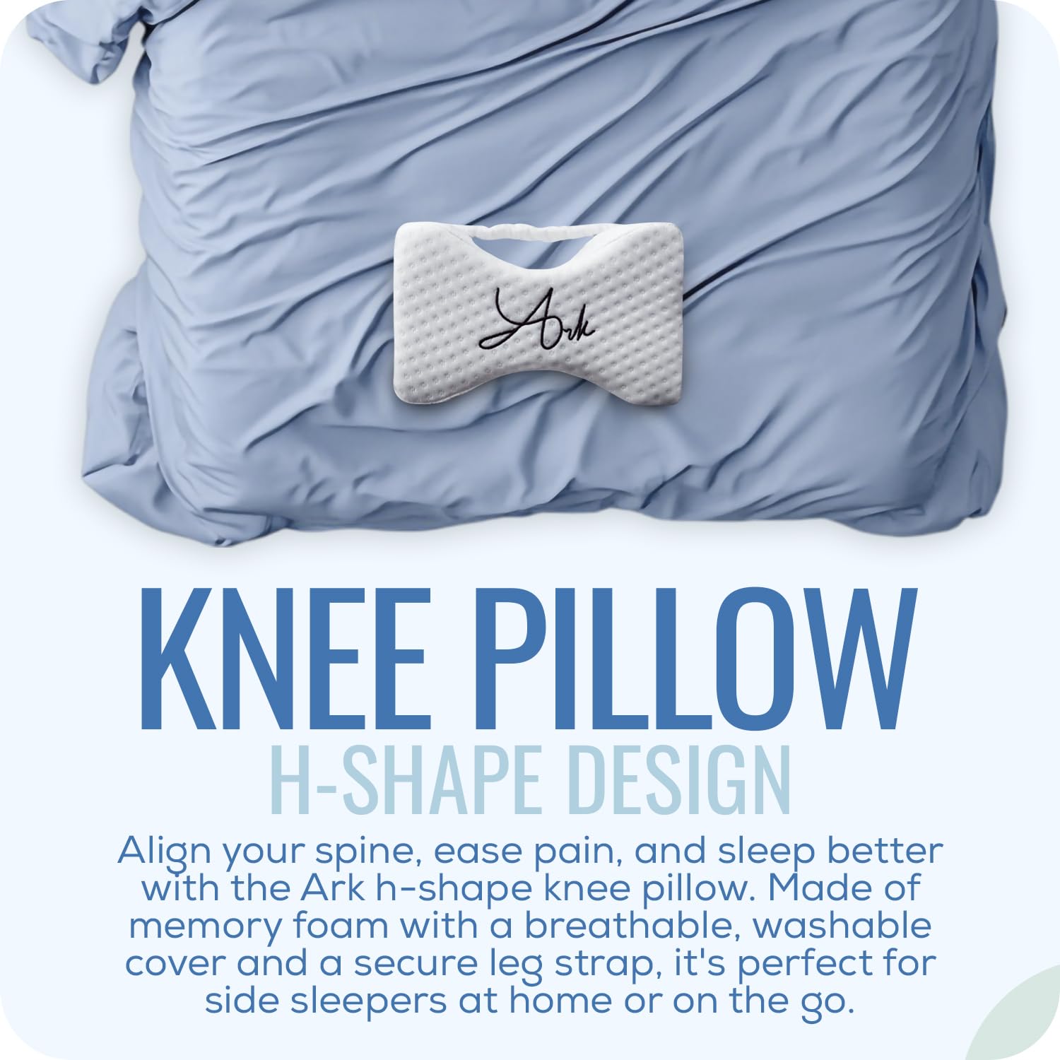 Almohada de Rodilla y Antifaz para Dormir de Lado Ark con - Imagen 5