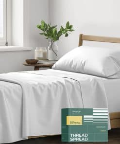 Juego de sábanas 100% algodón orgánico tamaño -Gris Claro