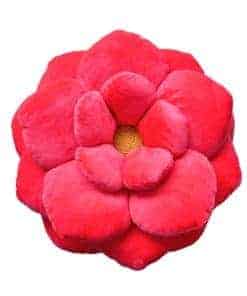 Almohada de Flor de Peluche Camellia de Green Philosophy