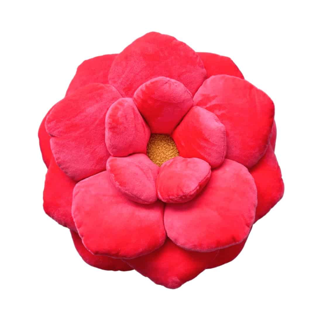 Almohada de Flor de Peluche Camellia de Green Philosophy