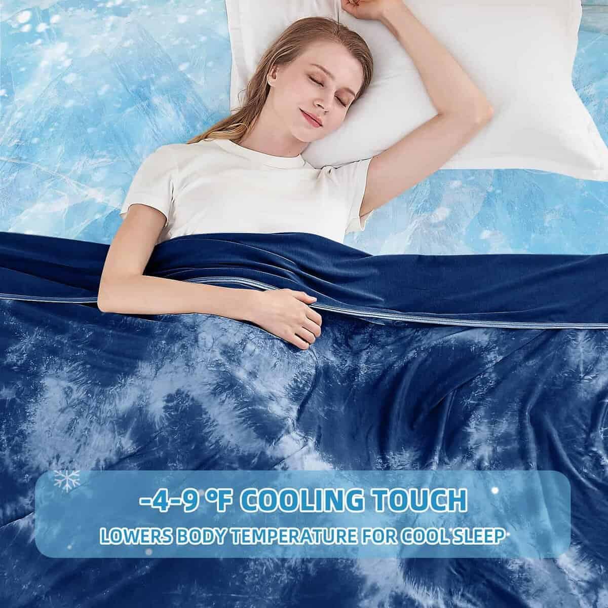 Manta de Enfriamiento para Cama Individual (60"x80"), - Imagen 3