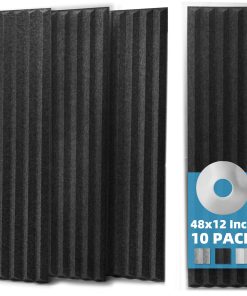 Paquete de 10 Paneles Acústicos Adhesivos Art3d con Cinta