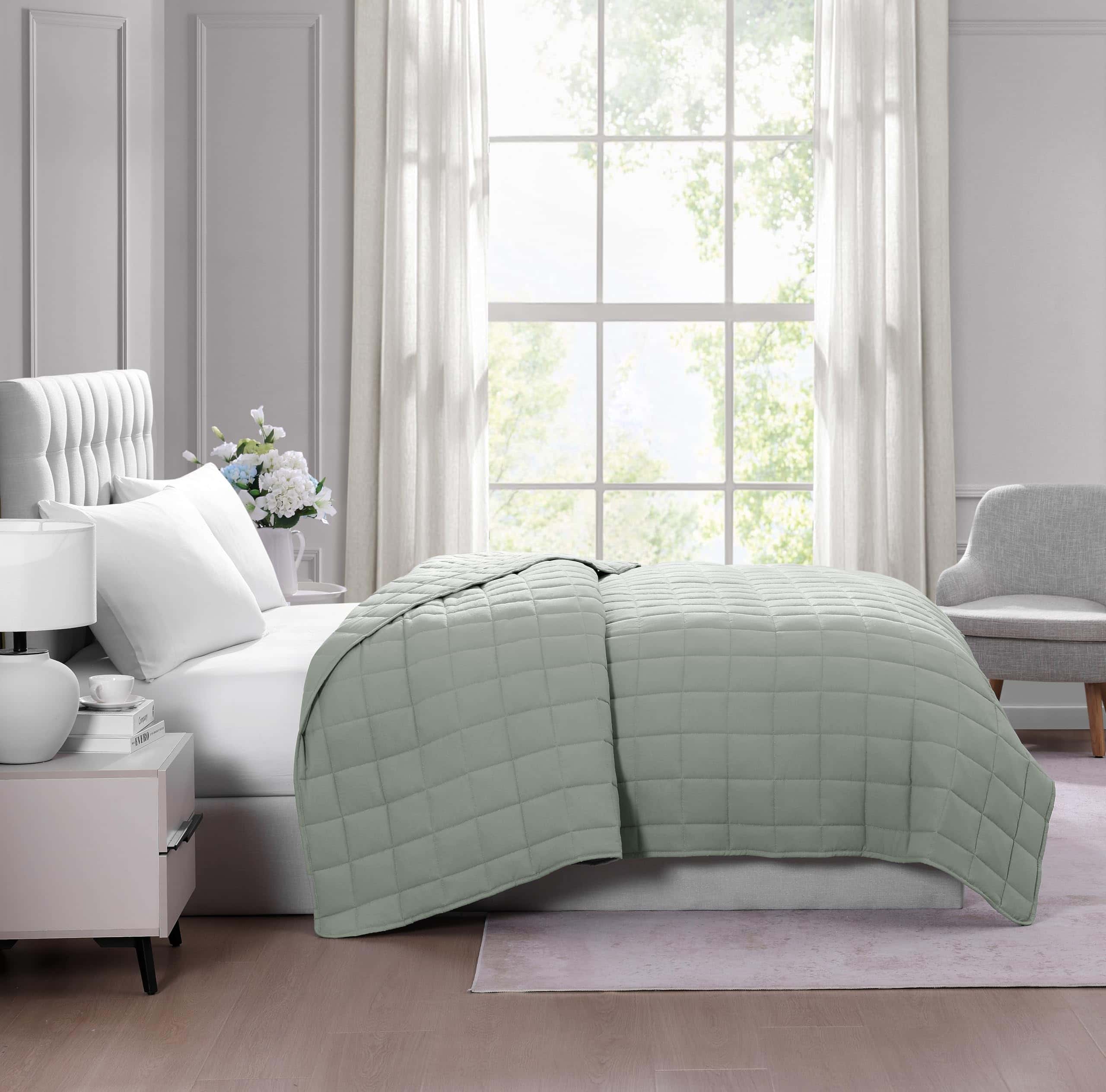 Manta Acolchada Casa Platino en Tamaño Twin XL - Pre Lavada - Imagen 5