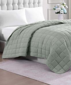 Manta Acolchada Casa Platino en Tamaño Twin XL - Pre Lavada