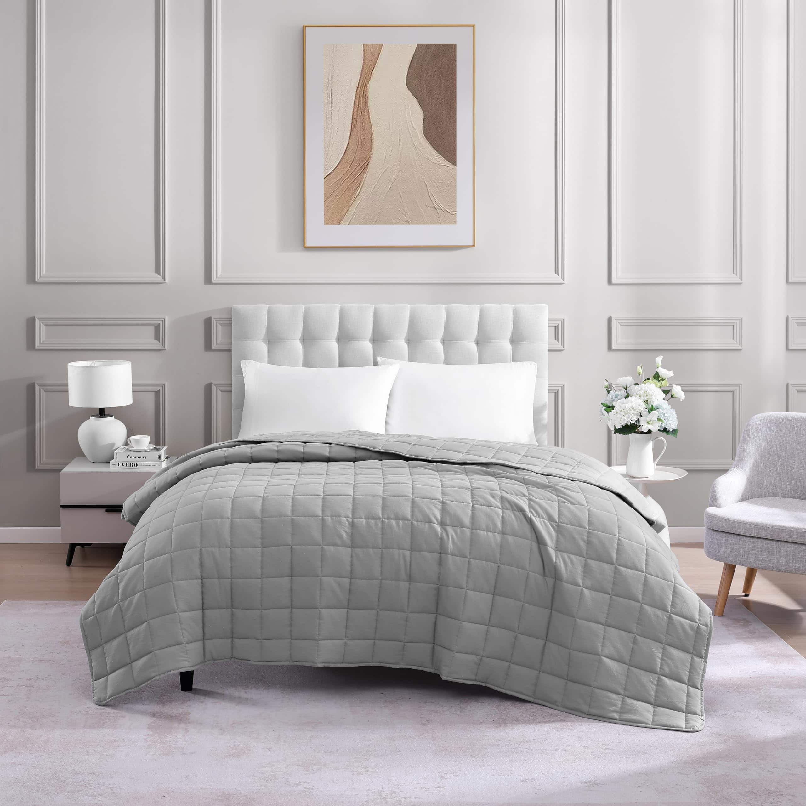 Manta Acolchada Casa Platino Tamaño Completo - Pre-Lavada - - Imagen 4