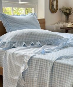 Juego de sábanas completas NSNLGSGC de franela con volantes