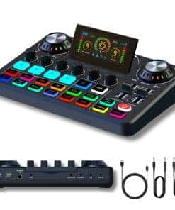 Mesa de Mezclas de Audio RGB HOSONGIN con Preamplificador