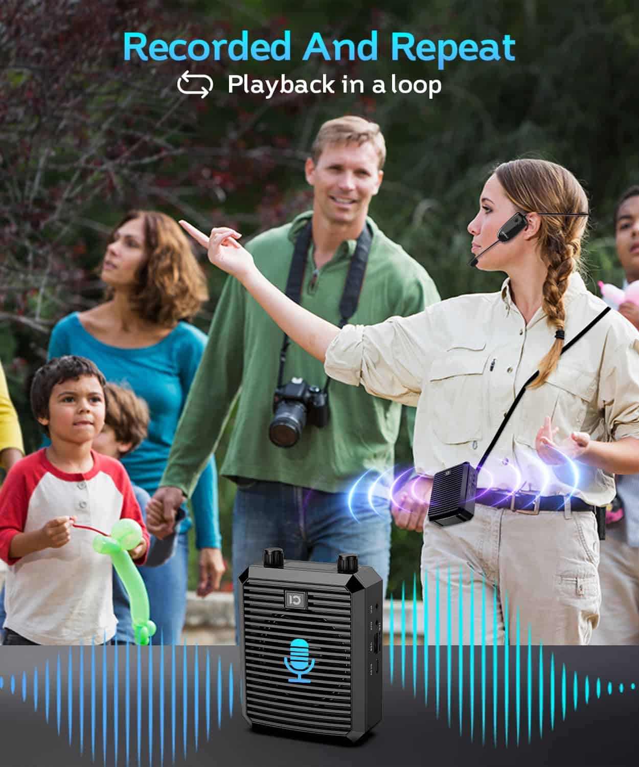 Amplificador de Voz SHIDU para Profesores con Micrófono - Imagen 9