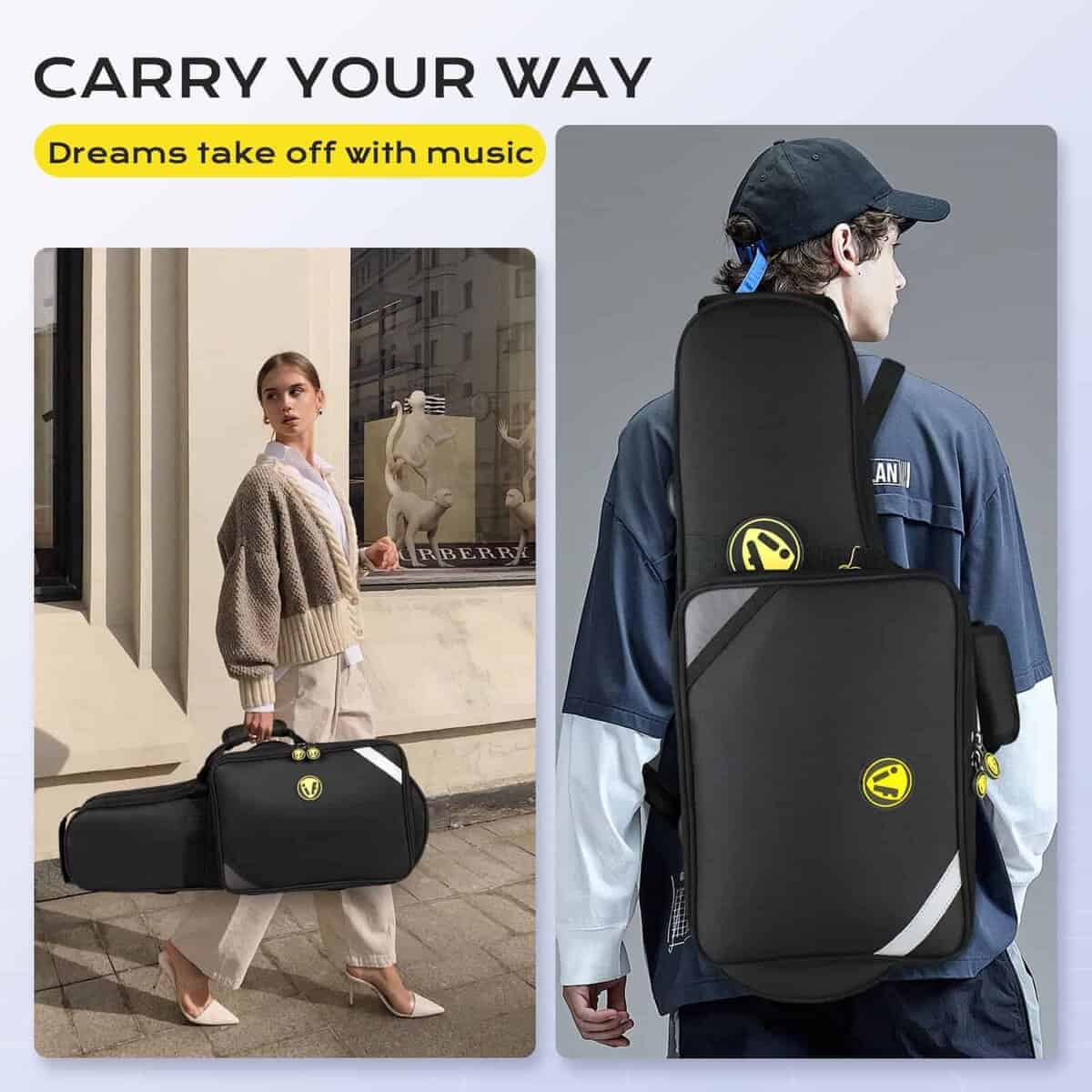 Estuche para Saxofón Alto Omebaige, Ligero para Saxofón - Imagen 8