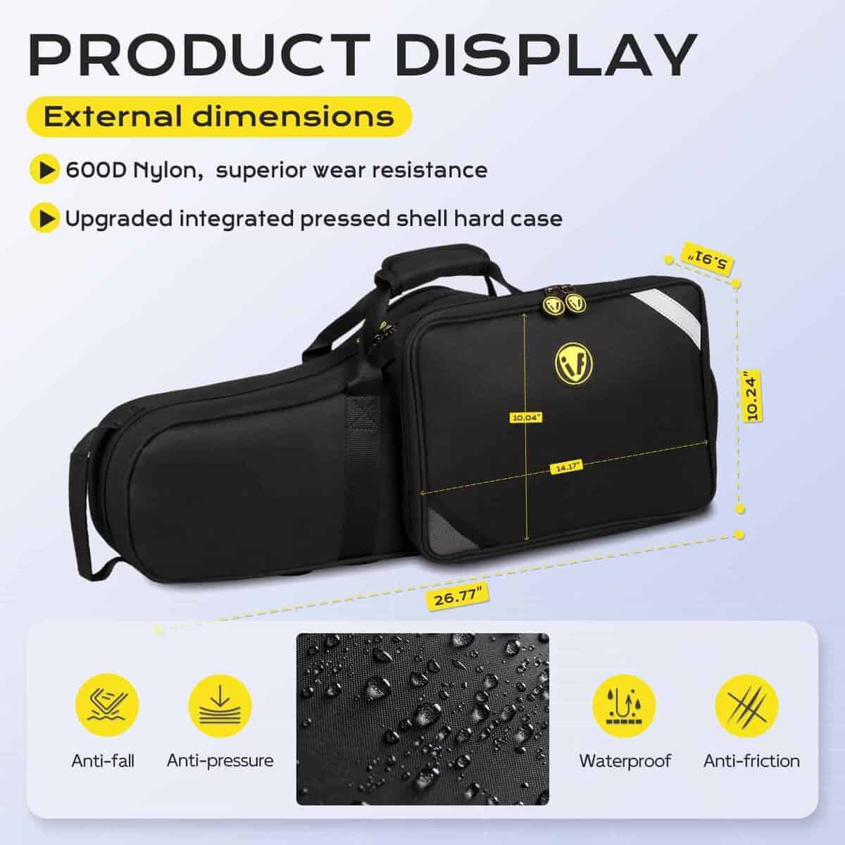 Estuche para Saxofón Alto Omebaige, Ligero para Saxofón - Imagen 3