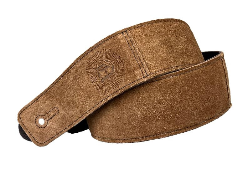 Correa de guitarra de cuero de grano completo The Reticent