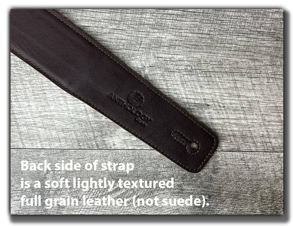 Correa de guitarra de cuero de grano completo The Reticent - Imagen 6