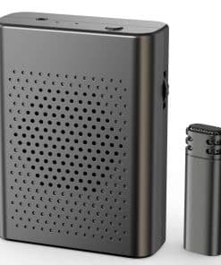 Amplificador de voz inalámbrico con micrófono de solapa