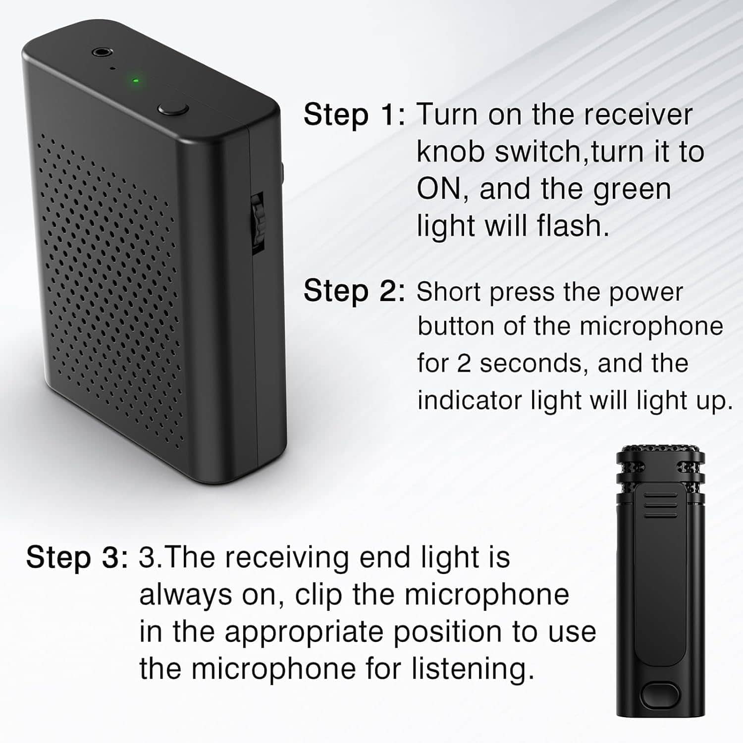 Amplificador de voz inalámbrico con micrófono de solapa - Imagen 6