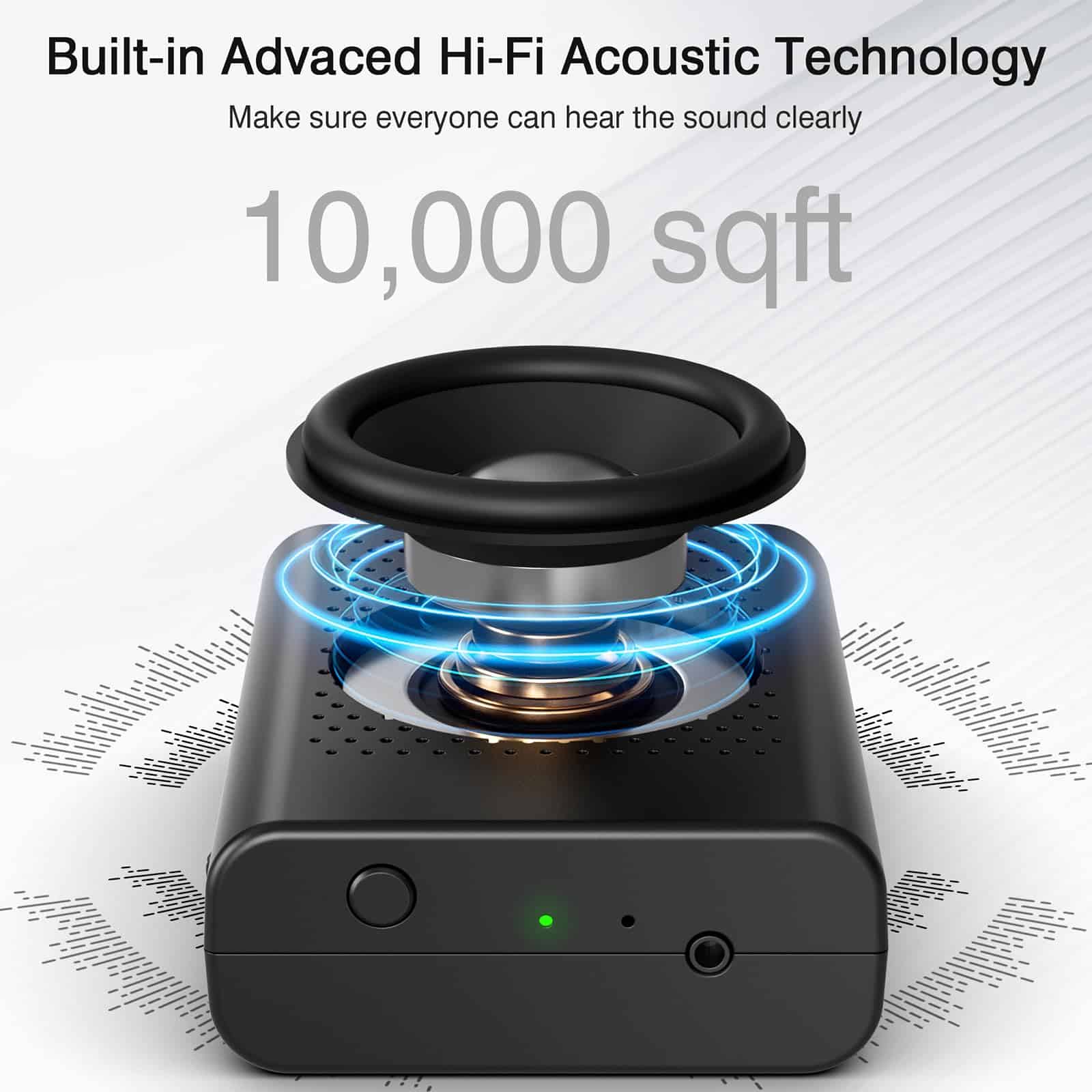 Amplificador de voz inalámbrico con micrófono de solapa - Imagen 3