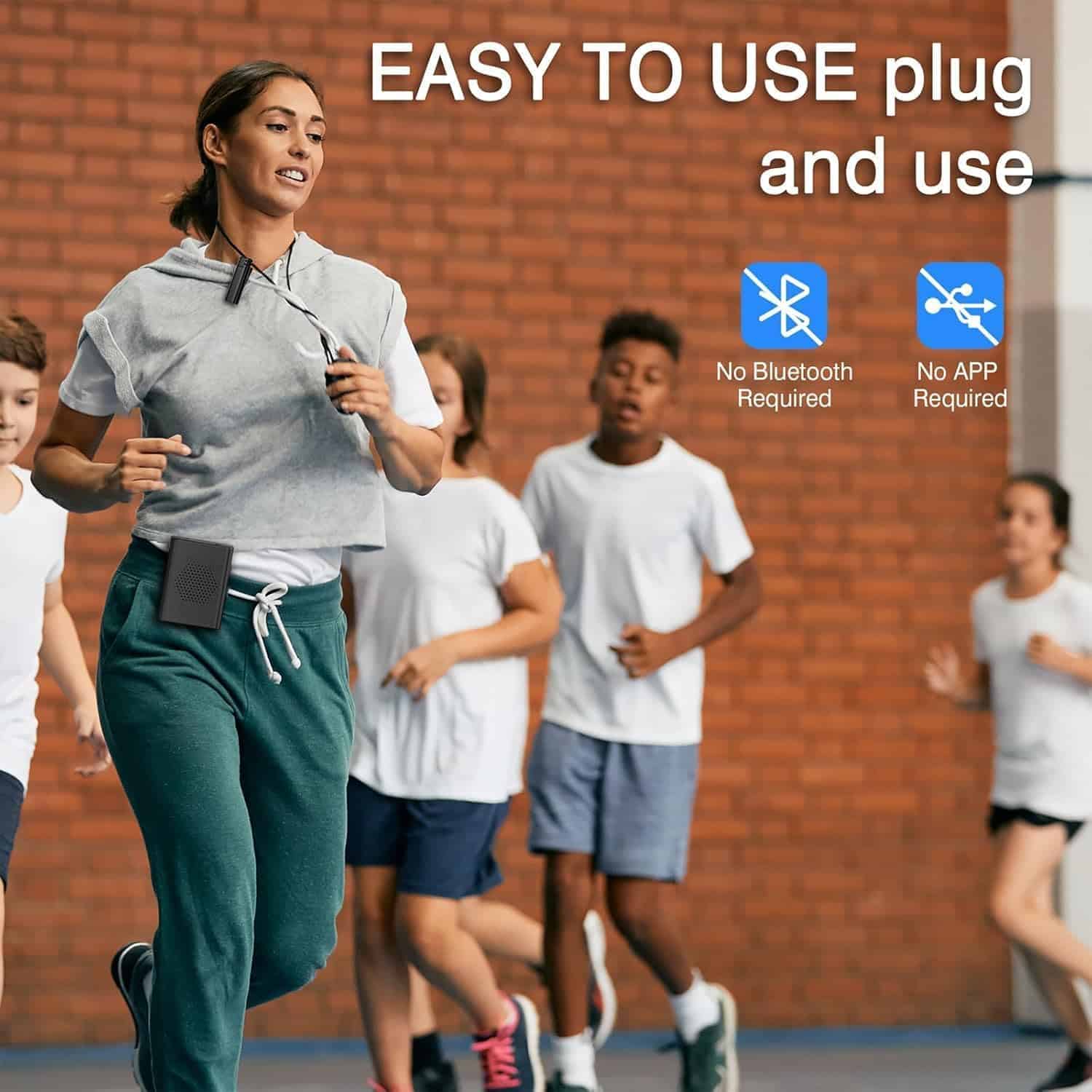 Amplificador de voz inalámbrico con micrófono de solapa - Imagen 8