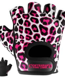 Guantes de Levantamiento y Remo Contraband -Rosa/Blanco