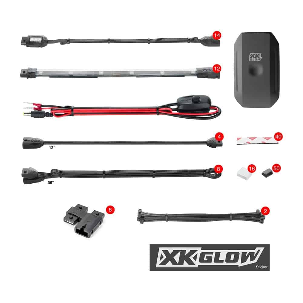 Kit de luces de acento LED profesionales para motocicleta