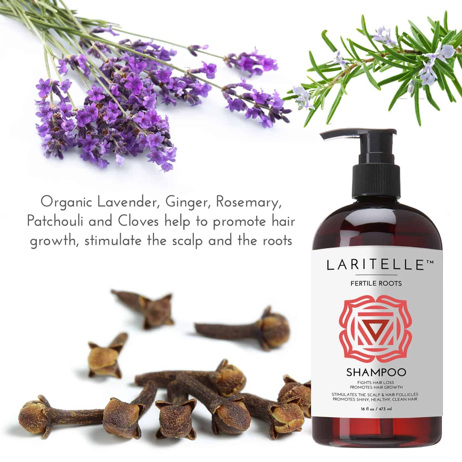 Shampoo Orgánico Anti-Caída de Laritelle | Fortalecedor, - Imagen 4