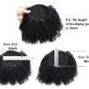 Ponytail Clip Afro Kinky Curly Pelo Humano Virgen Remy