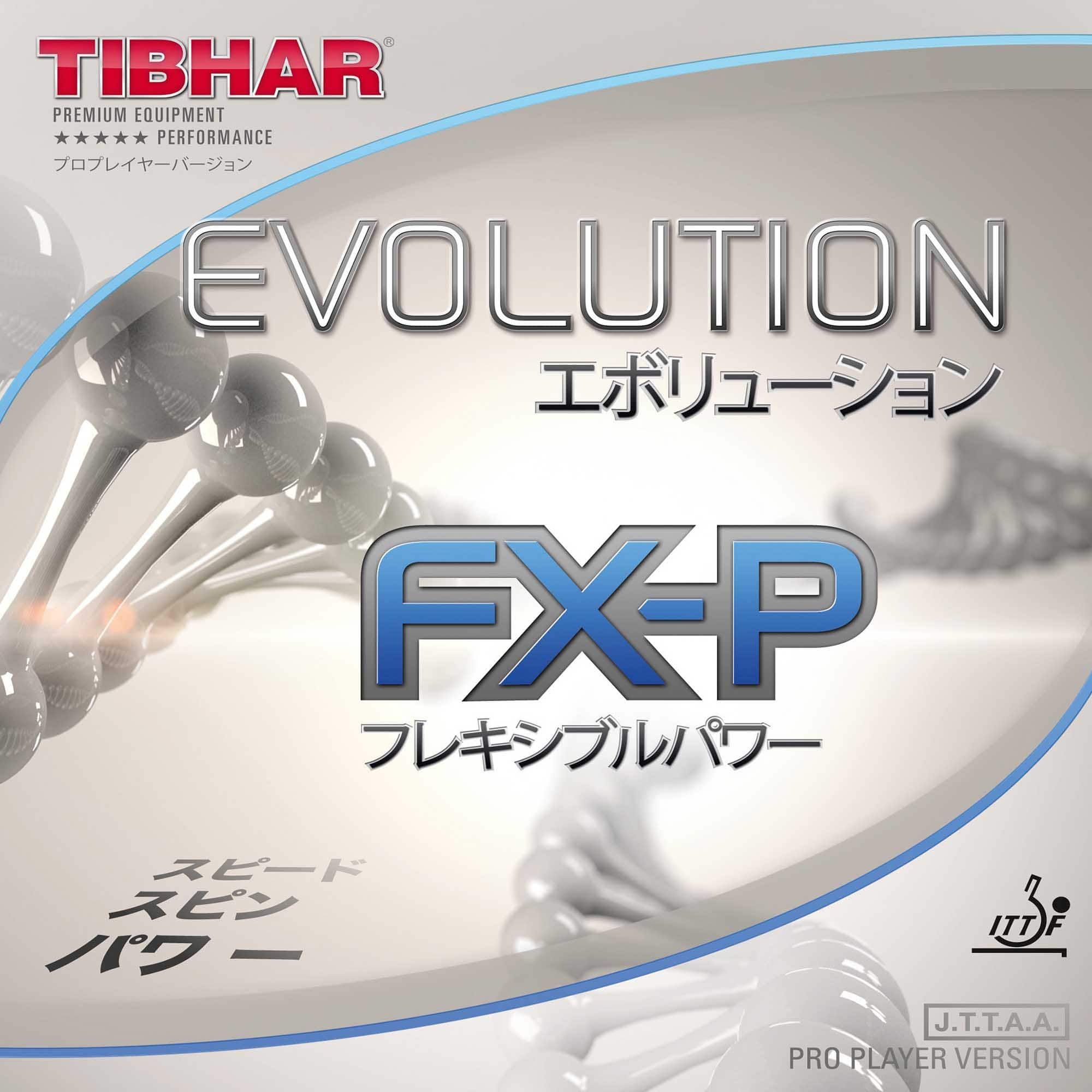Tibhar Evolution FX-P Goma de Tenis de Mesa (Rojo, 2.1)