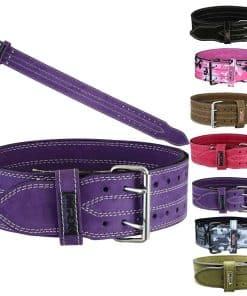 Cinturón de levantamiento de pesas de cuero MRX 4" de ancho