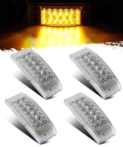 Partsam 4Pcs 6" Luces Marcadoras de LED Rectangulares para