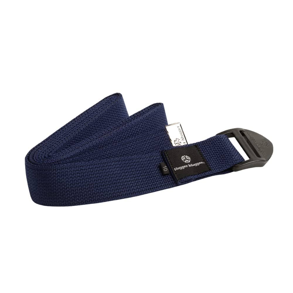 Correa de yoga ajustable Hugger Mugger (Azul marino, 10