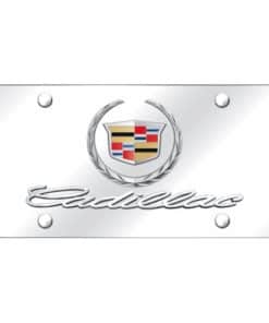 Placa de licencia cromada oficialmente autorizada con doble