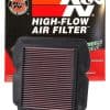 Filtro de aire de motor K&N: Alto -Negro