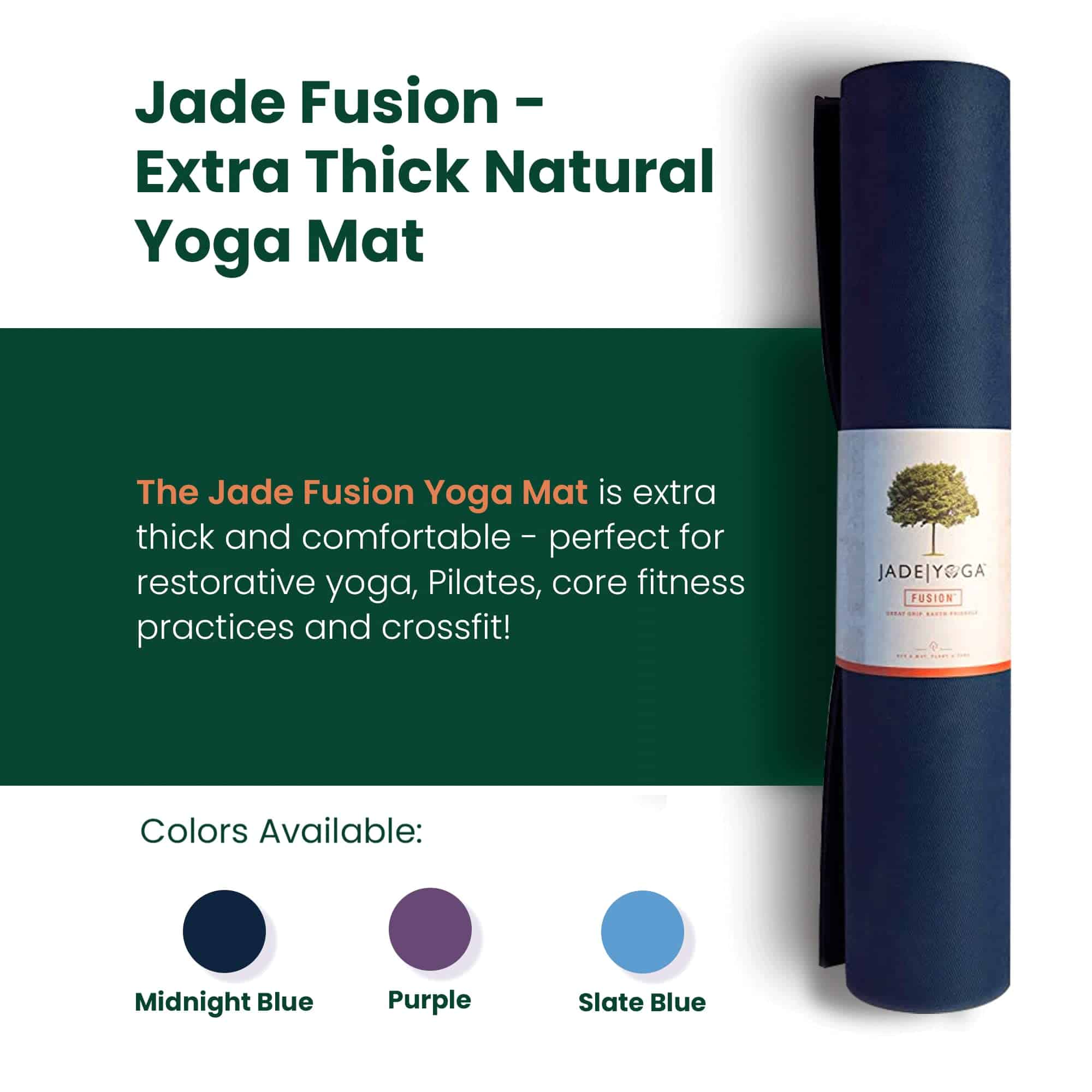 Tapete de Yoga Fusion Jade, Confort de Lujo & Tapetes - Imagen 4
