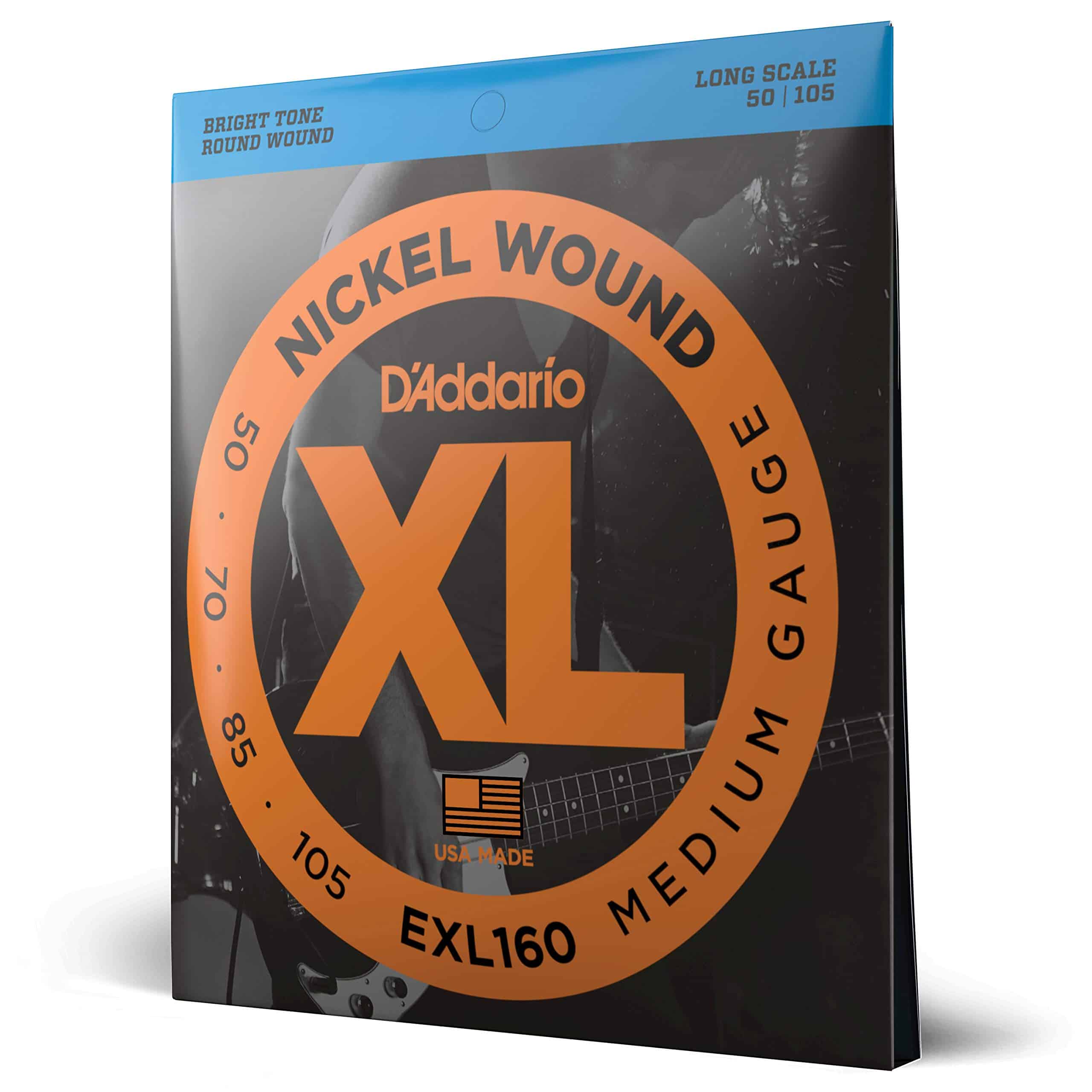 Cuerdas de bajo D'Addario - XL Níquel - EXL160 - Entonación