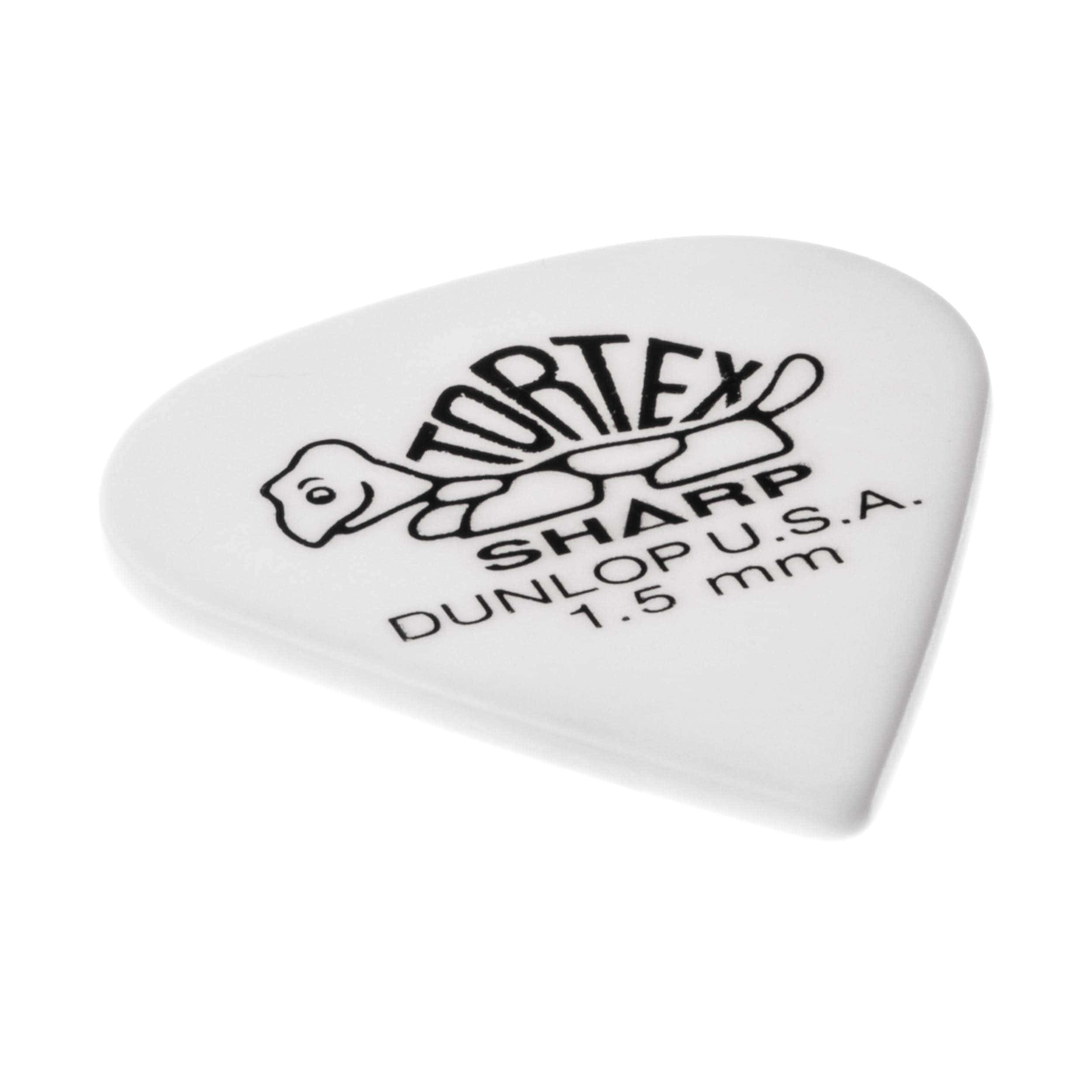 Dunlop Tortex Sharp Guitar Picks 1.50mm Blanco Paquete de 72 - Imagen 4