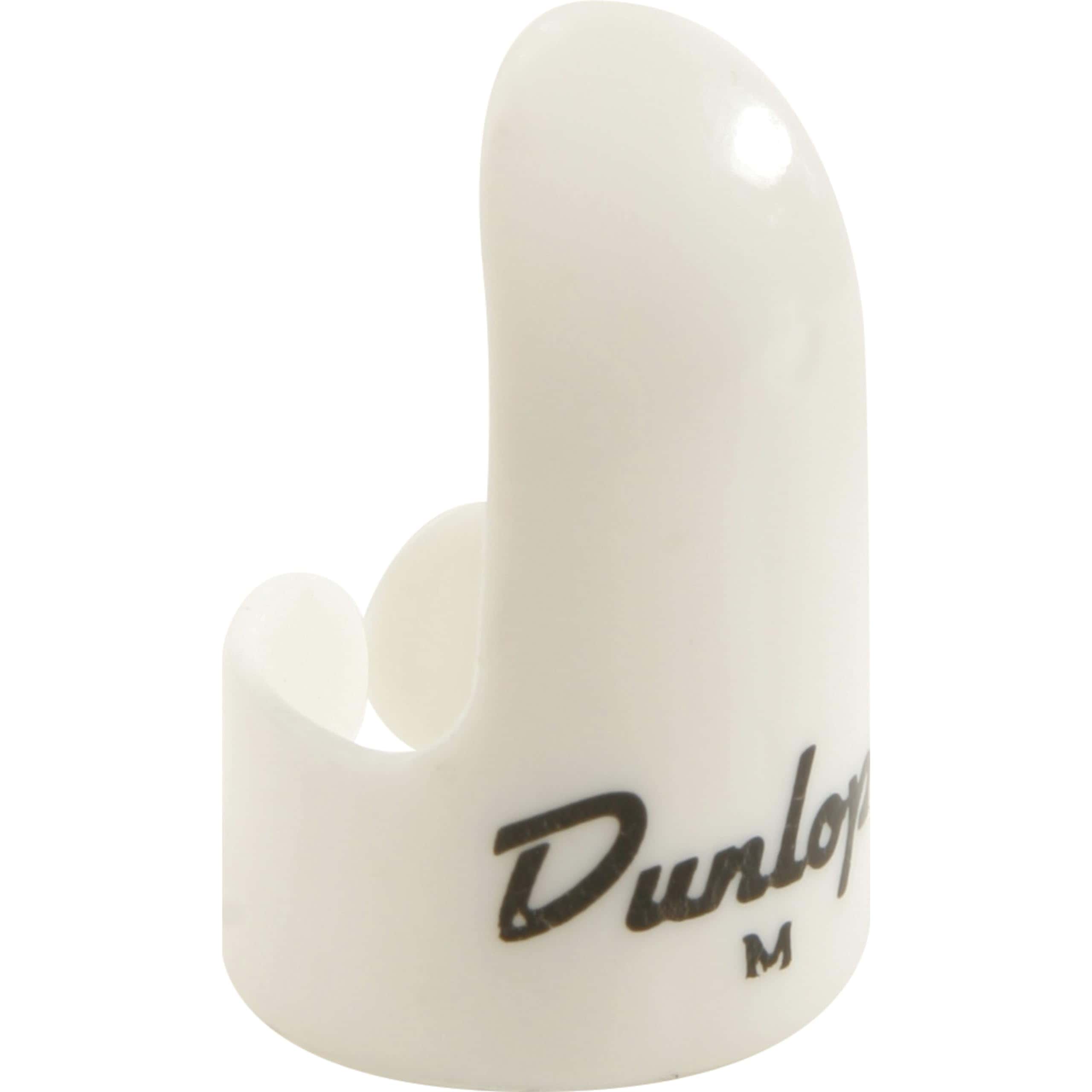 JIM DUNLOP 9011R Púas de Dedo de Plástico Blanco, Mediano,