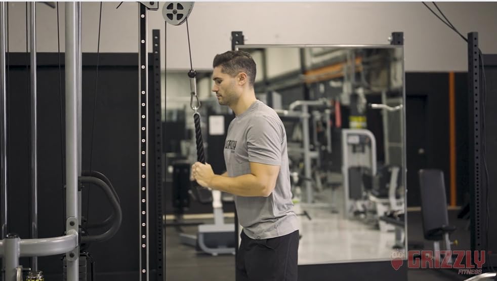 Cuerda de tríceps de nailon premium Grizzly Fitness | Talla - Imagen 3