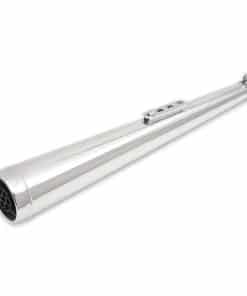 EMGO Silenciador Dunstall de Boca Ancha Cromado de 27-1/4",