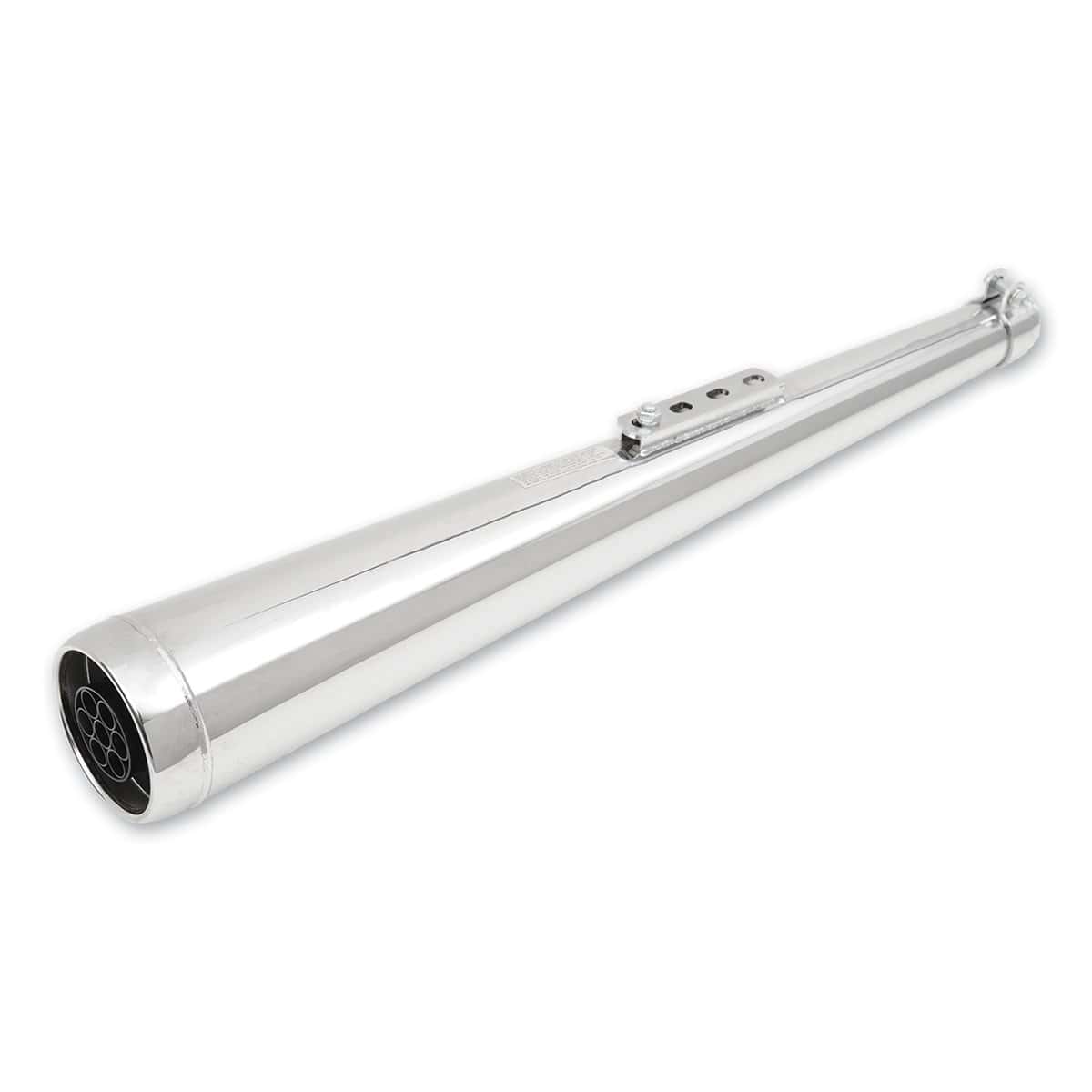 EMGO Silenciador Dunstall de Boca Ancha Cromado de 27-1/4",